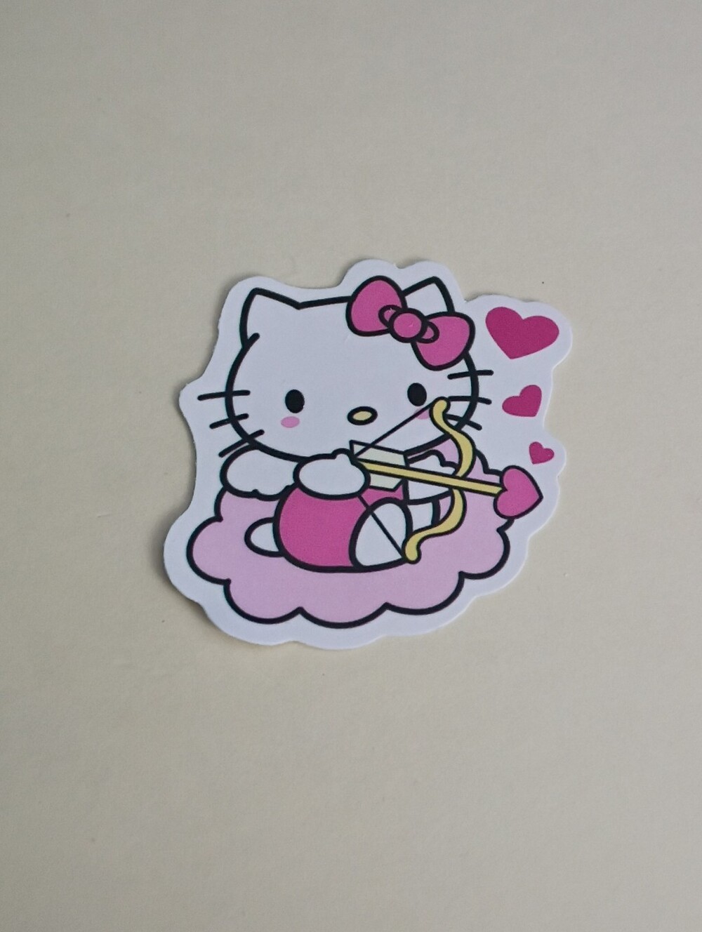 10/$10 Stickers - Hello Kitty Pink Shooting Heart Arrow With Bow
